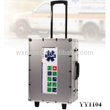 aluminum first aid case with wheels